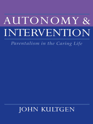cover image of Autonomy and Intervention